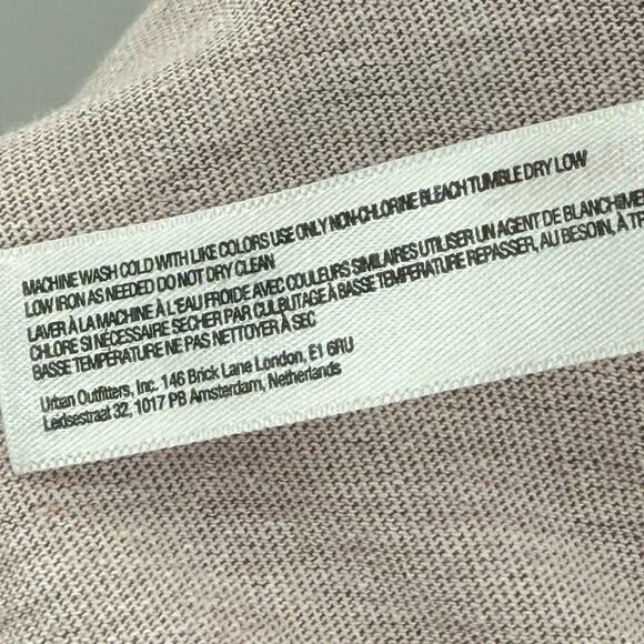 Free People Movement Long Game Tunic Dress 100% Cotton Pink Oversized Size Med. - Picture 10 of 11